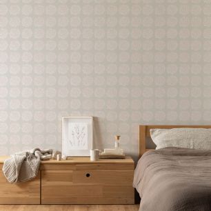 はがせる 壁紙 シール 「marimekko × NU WALLPAPER」Grey Puketti Peel and Stick Wallpaper / MKS4496